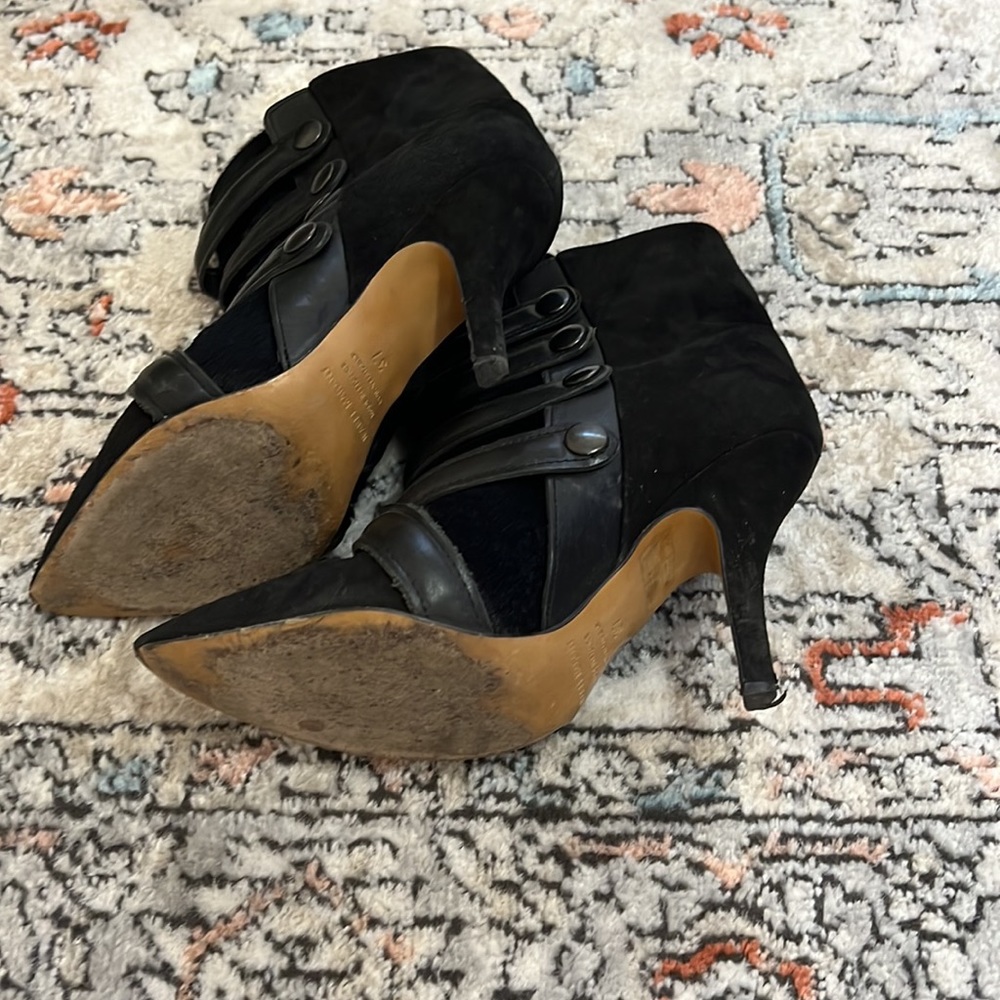 Isabel Marant Tacy Pony Calf Hair Leather Booties - Picture 10 of 11